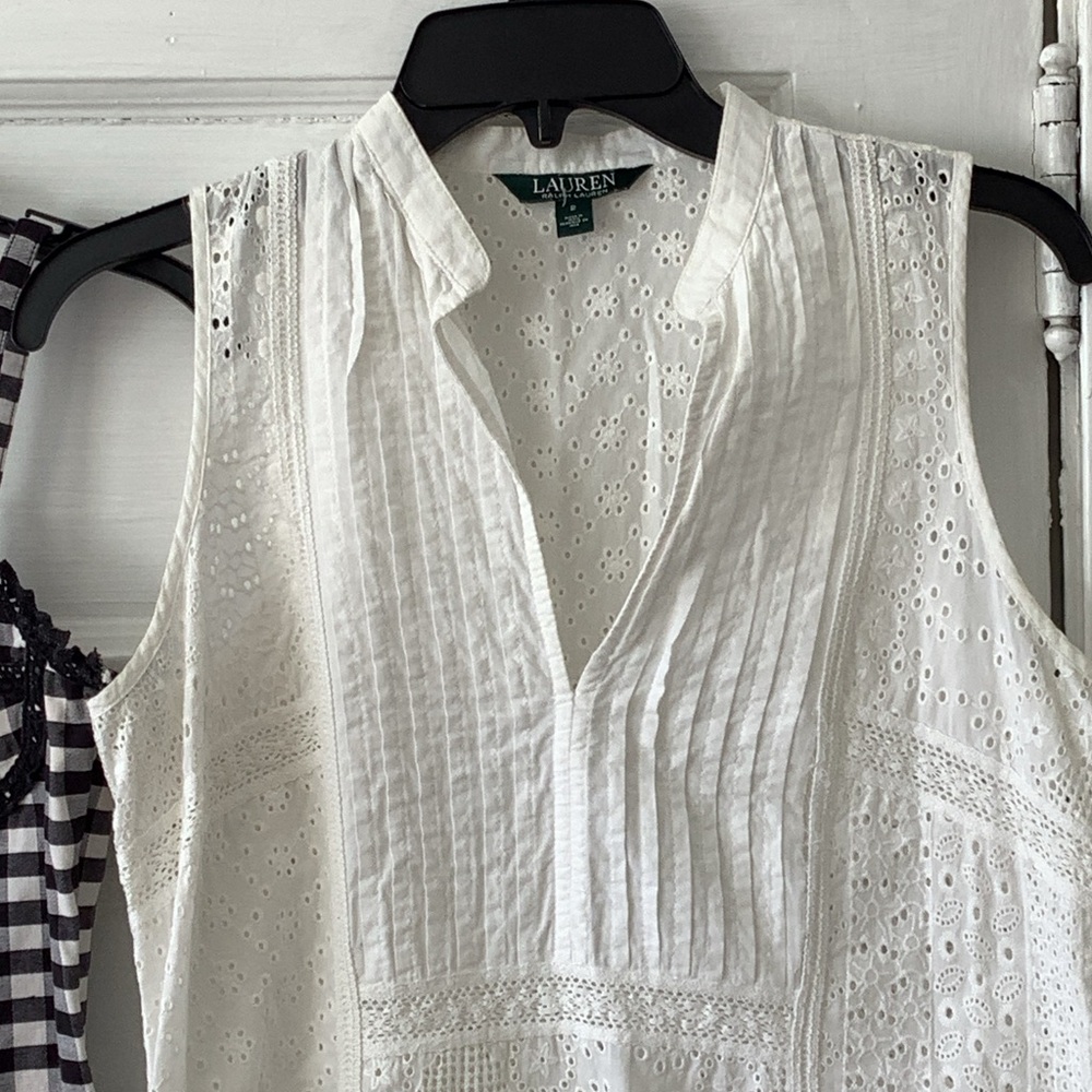 Lauren Ralph Lauren White Eyelet Mini dress and Betsy Johnson including.